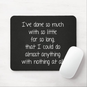 Mousepad Citação Sábica Sobre O Couro Negro