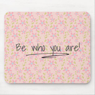 Mousepad Citação sobre Posy Pattern