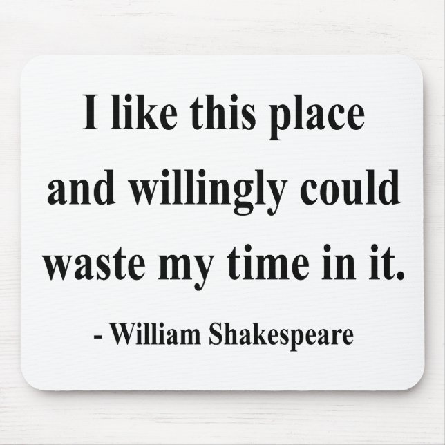 Mousepad Citações 6a de Shakespeare (Frente)