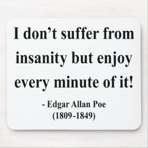 Mousepad Citações 6a do ponto de entrada de Edgar Allen