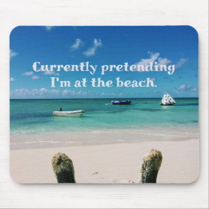 Mousepad Citações cómicos da ilha das Caraíbas bonita