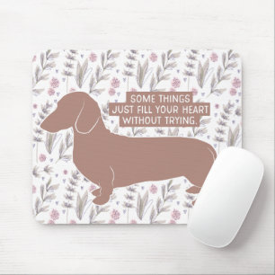 Mousepad Citações da ilustração do amante de Doxie Teck