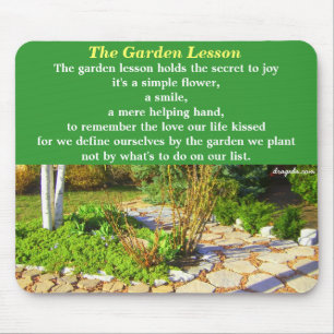 Mousepad Citações da poesia do jardim