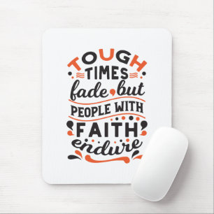 Mousepad Citações de Fé que Supera Tempos Difíceis