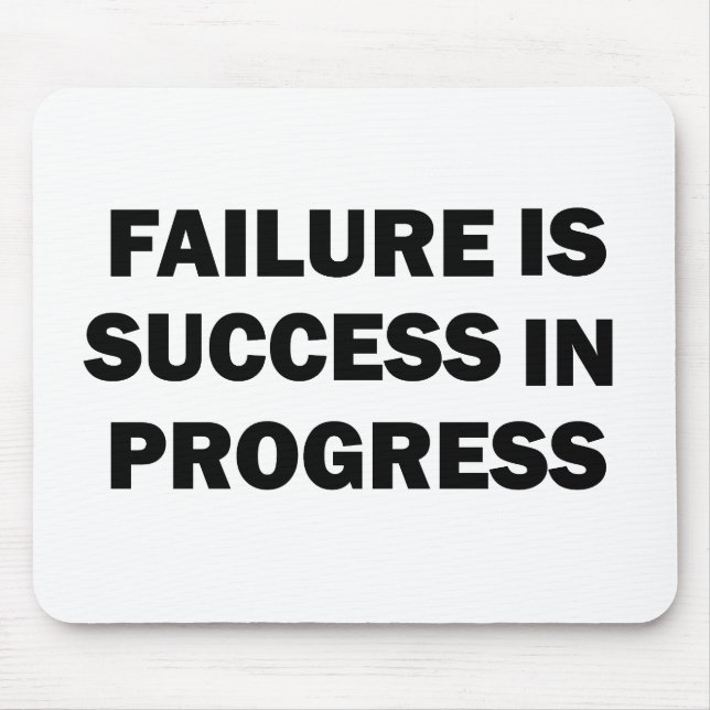 Mousepad Citações de ginástica motivacionais para sucesso (Frente)