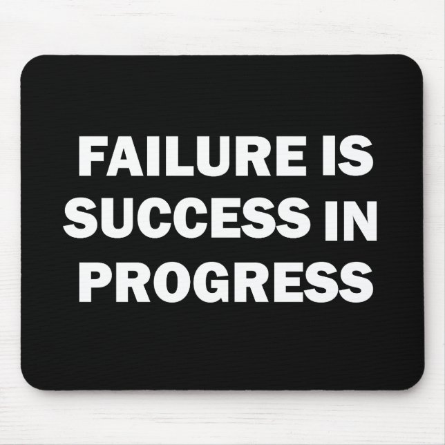 Mousepad Citações de ginástica motivacionais para sucesso (Frente)