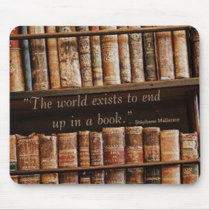 Mousepad Citações de inspiração do livro velho