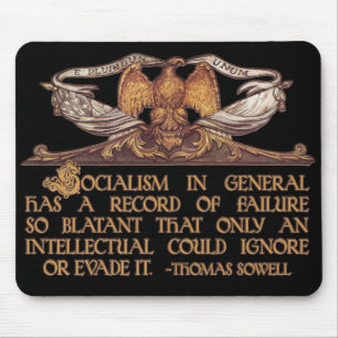 Mousepad Citações de Thomas Sowell no socialismo