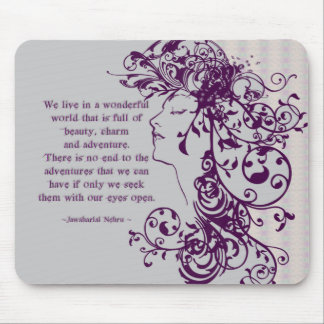 Mousepad Citações dos Flourishes da beleza do KRW