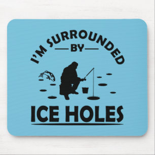 Mousepad citações engraçadas de amantes da pesca do gelo