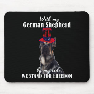 Mousepad Citações engraçadas de cães alemães americanos na 