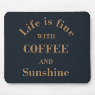 Mousepad Citações engraçadas de café para beber