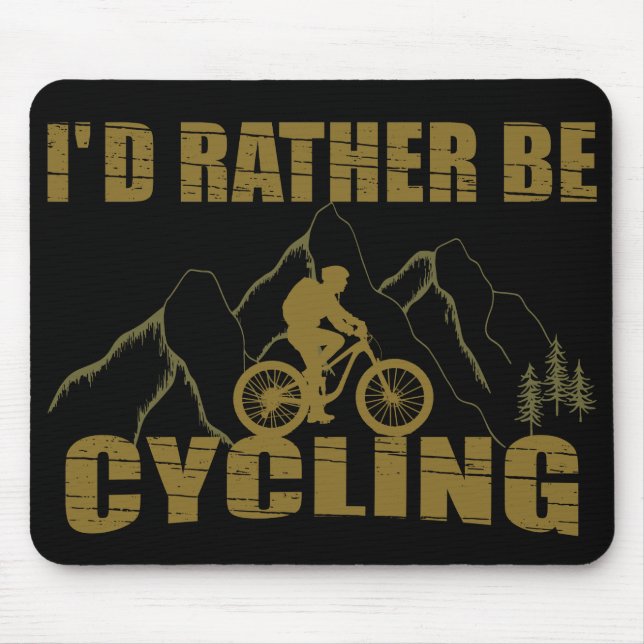 Mousepad citações engraçadas de ciclismo (Frente)