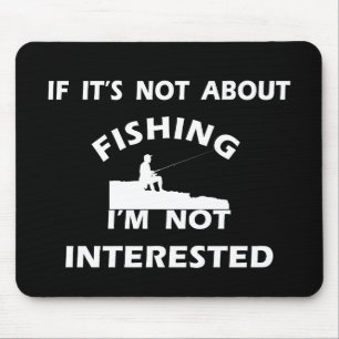 Mousepad citações engraçadas sobre amantes da pesca