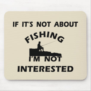 Mousepad citações engraçadas sobre amantes da pesca