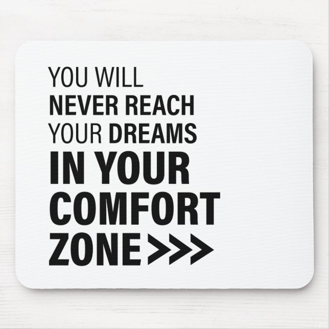 Mousepad Citações Famosas de Arte Motivacional Sonha (Frente)