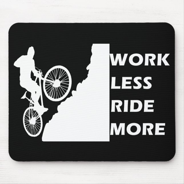 Mousepad citações inspiracionais de ciclismo (Frente)