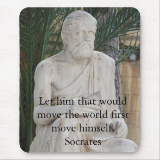 Mousepad Citações inspiradas de Socrates