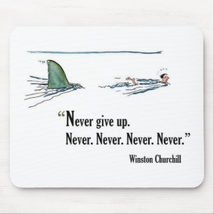 Mousepad Citações inspiradores do exame por Winston