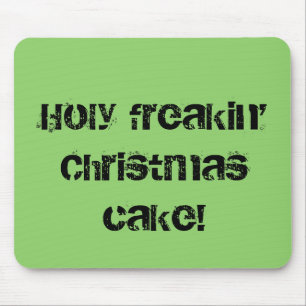 Mousepad Citações santamente do preto do órfão do bolo