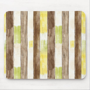 Mousepad Citrus Limão Amarelo Lima Faixa de Madeira Falsa A