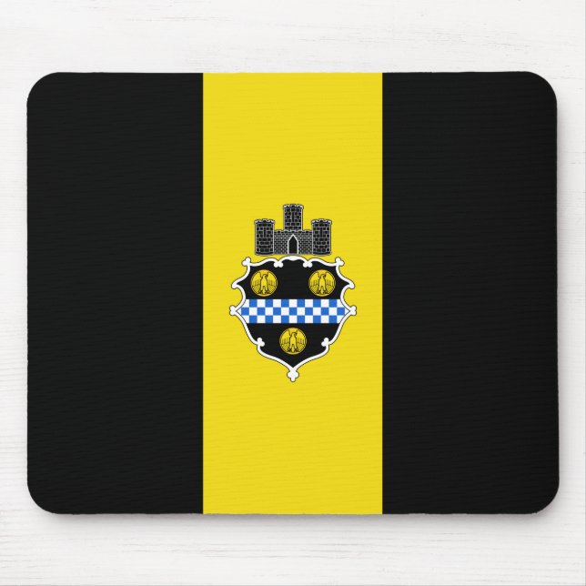 Mousepad City Flag de Pittsburgh (Pensilvânia) (Frente)
