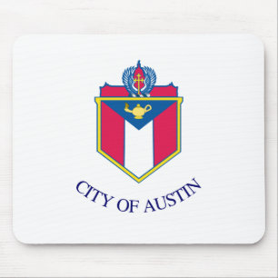 Mousepad City Flag of Austin (Texas)