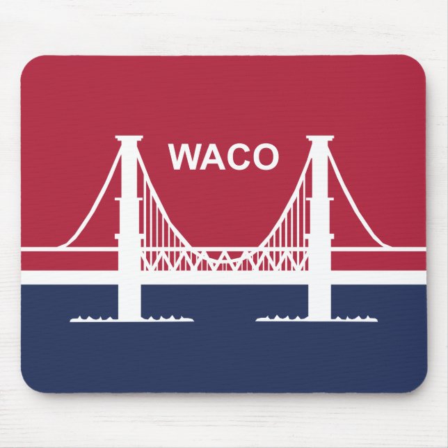 Mousepad City Flag of Waco (Texas, EUA) (Frente)