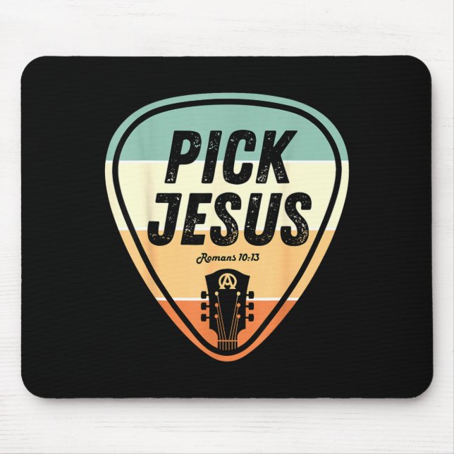 Mousepad Ck Jesus Shirt Funny Christian Music Guitar Ck Men (Frente)