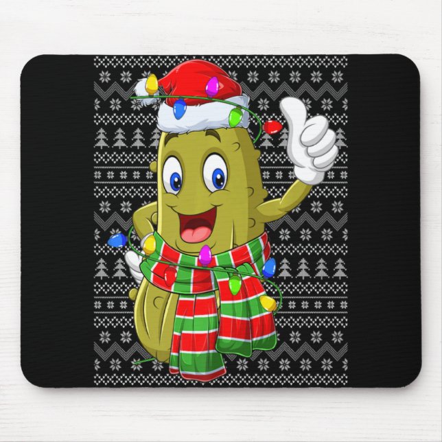 Mousepad Ckle Ugly Xmas Lighting Santa Ckle Christmas T Shi (Frente)