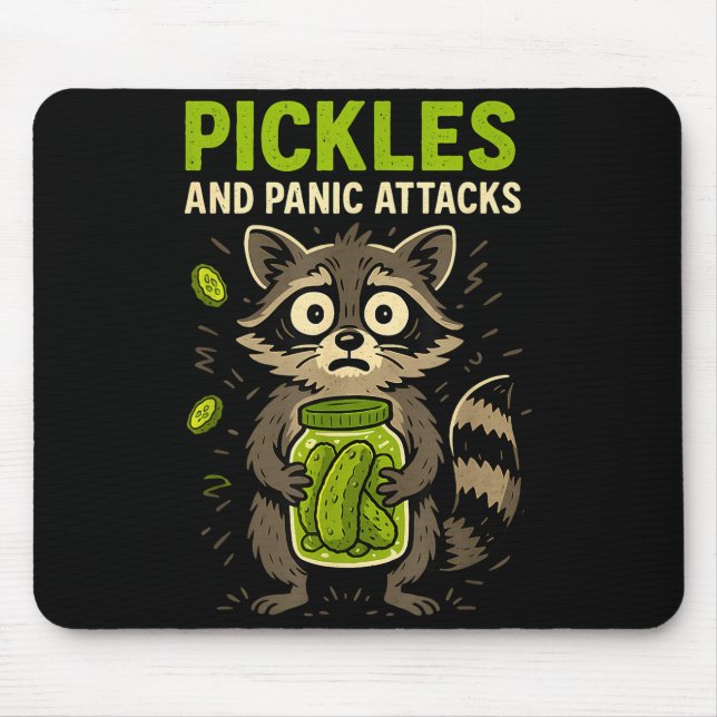 Mousepad Ckles And Panic Attacks Raccoon Trash Panda Funny  (Frente)