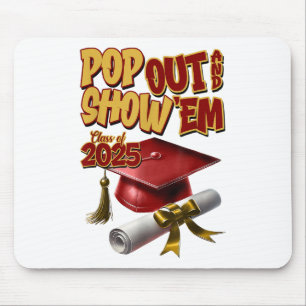 Mousepad Cl Azul De 2025 Pop Out E Mostrar Graduação Em _1