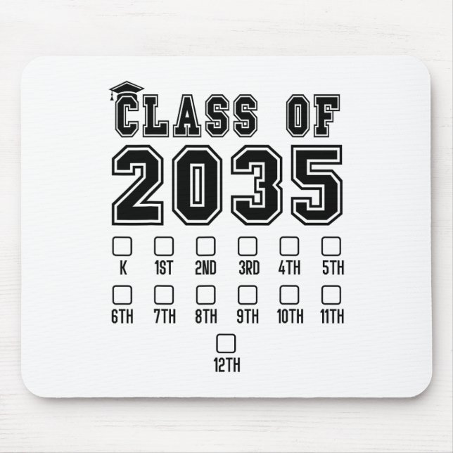 Mousepad Cl de 2035 Cresça Comigo Primeiro Dia de Aula Veri (Frente)