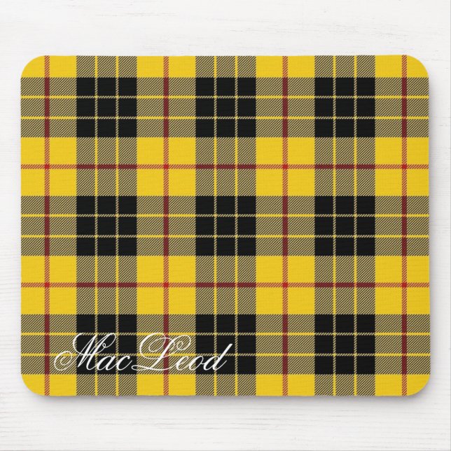 Mousepad Clã escocês majestoso MacLeod do Tartan de Lewis (Frente)