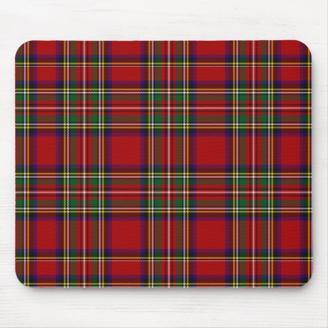 Mousepad clã PixDezines stewart tartan (Frente)