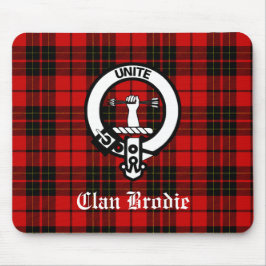 Mousepad Clan Brodie Crest Crachá e Tartan