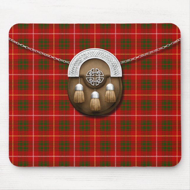 Mousepad Clan Bruce Tartan E Sporran (Frente)