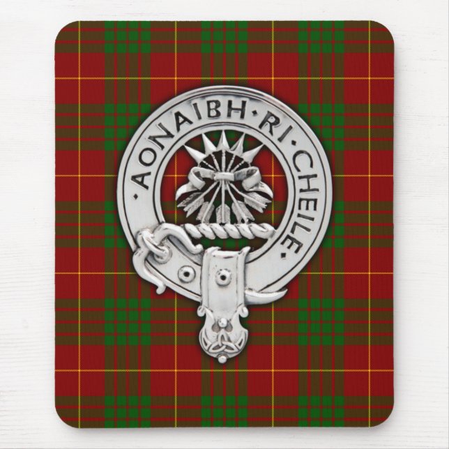Mousepad Clan Cameron Crest & Tartan (Frente)