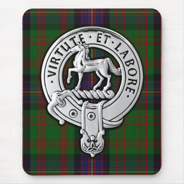 Mousepad Clan Cochrane Crest & Tartan (Frente)