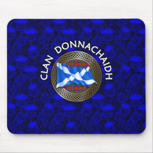 Mousepad Clan Donnachaidh Robertson Tartan Knot & Flag