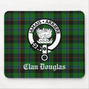 Mousepad Clan Douglas Crest Crachá e Tartan