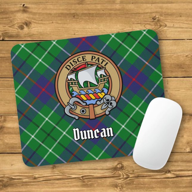 Mousepad Clan Duncan Crest over Tartan (Criador carregado)