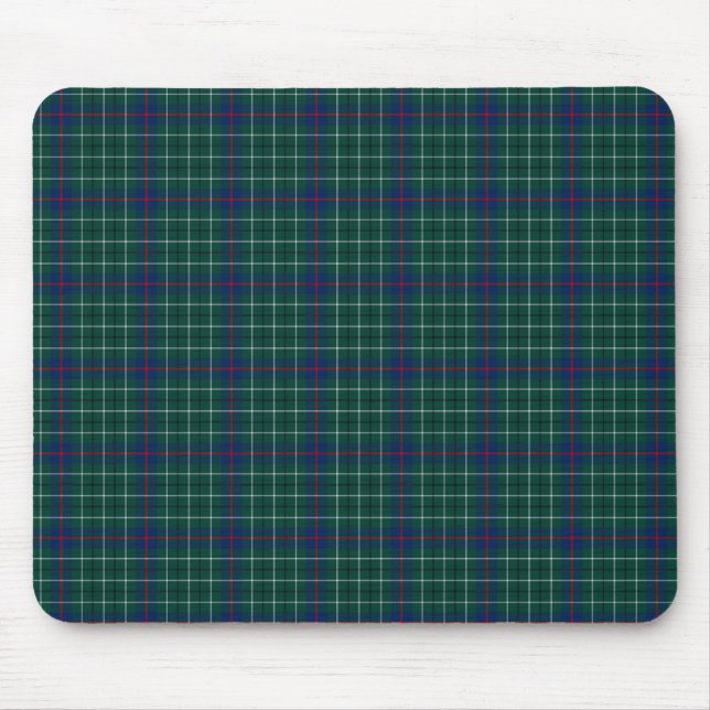 Mousepad Clan Duncan Green e Blue Scottish Tartan (Frente)