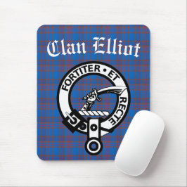 Mousepad Clan Elliot Crest Crachá & Tartan