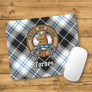 Mousepad Clan Forbes Crest sobre o vestido Tartan