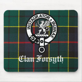 Mousepad Clan Forsyth Crest Crachá e Tartan