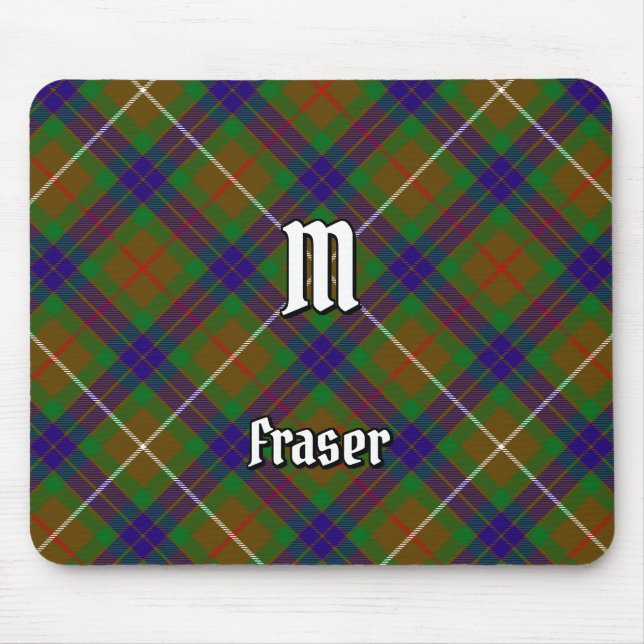 Mousepad Clan Fraser caçando o mouse do Tartan (Frente)
