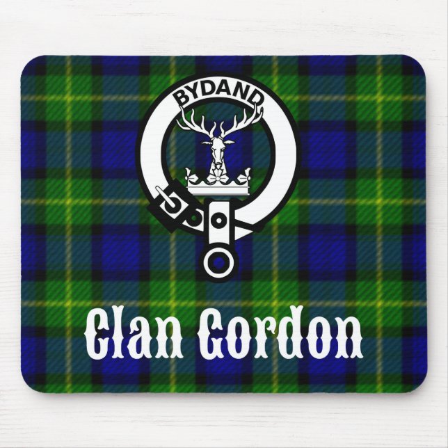Mousepad Clan Gordon Tartan Crest (Frente)