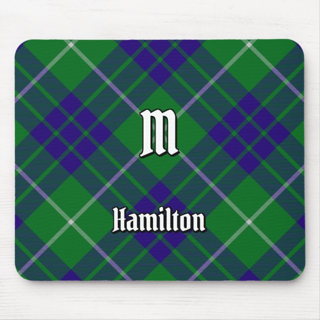 Mousepad Clan Hamilton caçando o rato de Tartan (Frente)