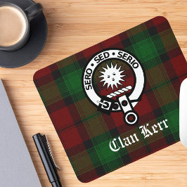 Mousepad Clan Kerr Crest Crachá Tartan